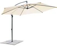 Ombrellone con palo laterale orientabile Eris beige
