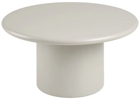 Tavolino da salotto rotondo color crema ø 80 cm Nagano – House Nordic