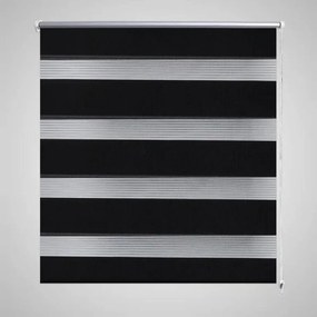 Tenda A Rullo Oscurante Zebra 140x175cm Nera /