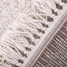 Tappeto beige e rosso , 120 x 170 cm Wooly - Nattiot