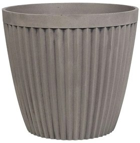 Taupe vaso di fiori 36 cm POKA Beliani
