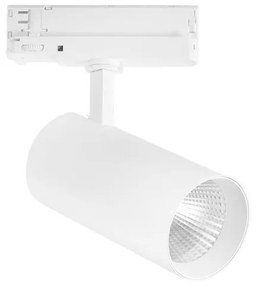 Faretto per binario LED-PLANE-W-40M bianco, nero matto LED 40 W