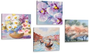 Set di quadri – Venezia e bellezze naturali