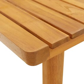 Tavolino da Giardino 90x55x35 cm in Legno Massello di Acacia