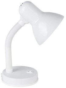Lampada Da Tavolo Classico Basic Policarbonato Bianco 1 Luce E27