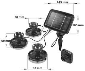 Faretto Immergibile a Led ad Energia Solare