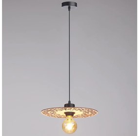 Lampadario a sospensione con filo FALCO 1xE27/60W/230V diametro 30 cm beige