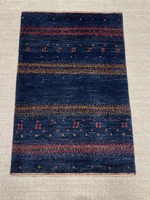 Loribaft Tappeto persiano 60x90 Blu (Iran) Annodato A Mano