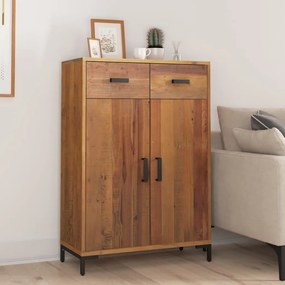 Scarpiera 75x40x110 Cm İn Legno Massello Di Pino /