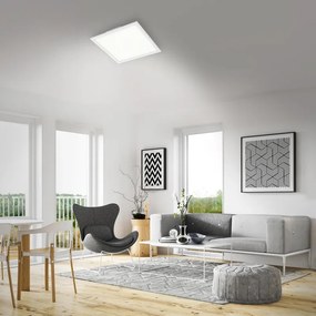 Plafoniera LED design Piatto, bianco 45x45 cm dimmerabile