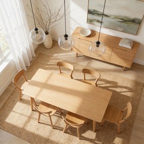 Sedie da pranzo in rovere Roxby - Actona