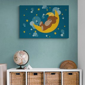Stampa su tela – Orsetto sulla luna
