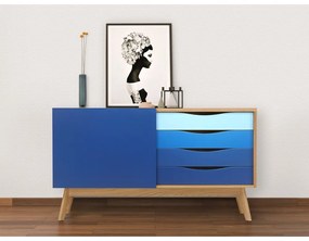 Cassettiera blu Avon - Woodman