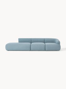 Chaise longue componibile 4 posti in bouclé Sofia