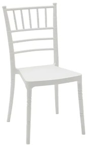 Set sedie CHIAVARINA in polipropilene bianco