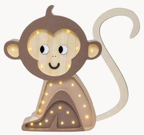 Lampada a LED per cameretta dei bambini fatta a mano con funzione timer e telecomando Monkey, luce regolabile