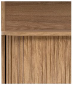 Libreria di colore naturale con effetto rovere 80x172x40 cm Elia – Casa Selección