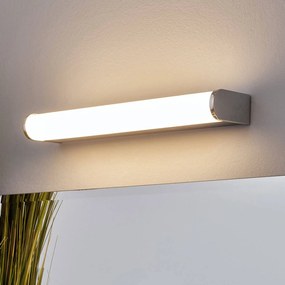 Lindby Applique a LED Philippa, arrotondata, 32 cm, cromo, IP44