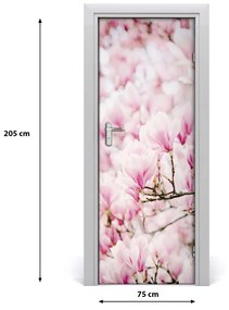 Poster adesivo per porta Fiori magnolia 75x205 cm