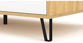 Tavolino da salotto SULA rovere artisan/bianco