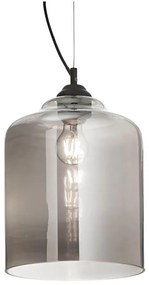 Ideal Lux - Lampadario a sospensione con filo BISTRO 1xE27/60W/230V diametro 24 cm fumé