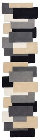 Tappeto in lana grigio 60x230 cm Collage - Flair Rugs