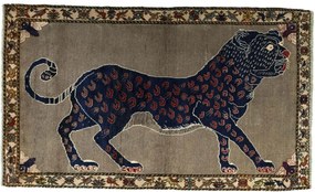 Gabbeh Tappeto persiano 190x110 Nero (Iran) Annodato A Mano