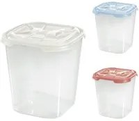 contenitore quadro alto in plastica 'frigo box' lt1 cm 11,7x11,7xh.14 acqua trasp. 8410937nlm