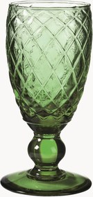 Set di 6 bicchieri da vino in vetro soffiato Diamond