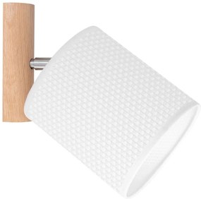 Spot-Light 2017400311549 - Faretto da parete BENITA 1xE27/25W/230V rovere