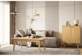 Tavolino da salotto colore naturale con effetto rovere 60x120 cm Nice – Woodman