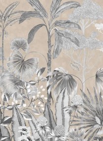 Harlequin Carta da parati panoramica Floreana - Gilt/ Black Earth/ Tranquility
