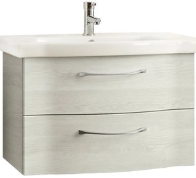 Mobile da bagno sotto lavabo PELIPAL bianco L 75 x H 49 x P 42.7 cm 2 cassetti, lavabo non incluso