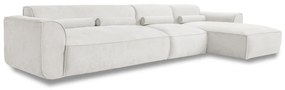 Divano angolare componibile bianco (con penisola a destra) Flex Felix – Miuform