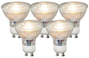 Set di 5 lampadine LED GU10 COB 3.5W 330lm 3000K