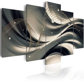 Quadro Golden Thread  Colore Crema, Dimensioni e Misure 200x100