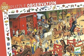 Un puzzle e un gioco di osservazione - equestre - 200 pezzi