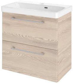Mobile da bagno sotto lavabo SENSEA Remix marrone opaco L 60 x H 58 x P 33 cm 2 cassetti, lavabo non incluso