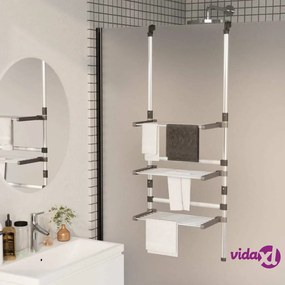 vidaXL Stendibiancheria Pensile a 3 Livelli in Alluminio
