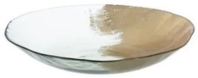 Centrotavola Dorato Cristallo 29 x 29 x 5 cm