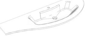 Lavabo a incasso rettangolare Jolly H 20 cm in resina bianco