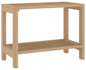 Tavolino da Bagno 60x30x45 cm in Legno Massello di Teak