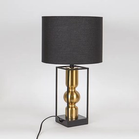 Lampada da tavolo 1xE27/40W/230V nero/oro