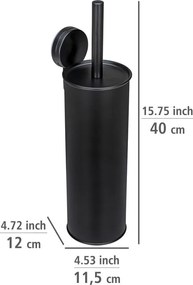 Scopino nero autoportante in acciaio Pavia - Wenko