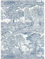 Sanderson Carta da parati Highgrove Toile - Tetbury Blue