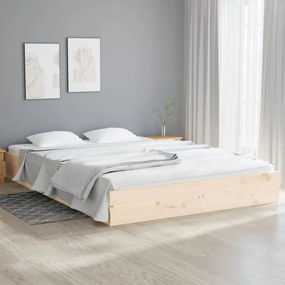 Giroletto Senza Materasso Ambrato İn Legno Massello 120x200 Cm /