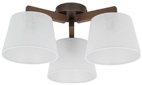 Brilagi - Plafoniera da soffitto LATTE 3xE27/15W/230V pino/bianco