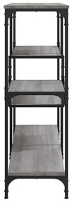 Tavolo consolle grigio sonoma 103x32x95 cm in legno multistrato