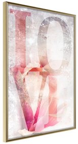 Poster  Love II  Cornice Quadri Cornice d'oro, Larghezza x Altezza Home decor 20x30