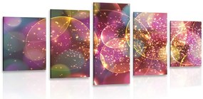 Quadri 5 pezzi – Astrazione scintillante